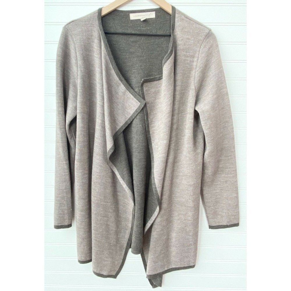 Lineamaglia Wool Blend Open Front Cardigan GUC | Size Large